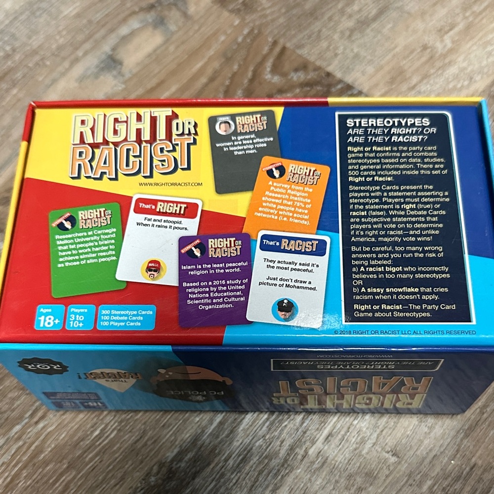 Right or Racist Party Game - Picture 2 of 2